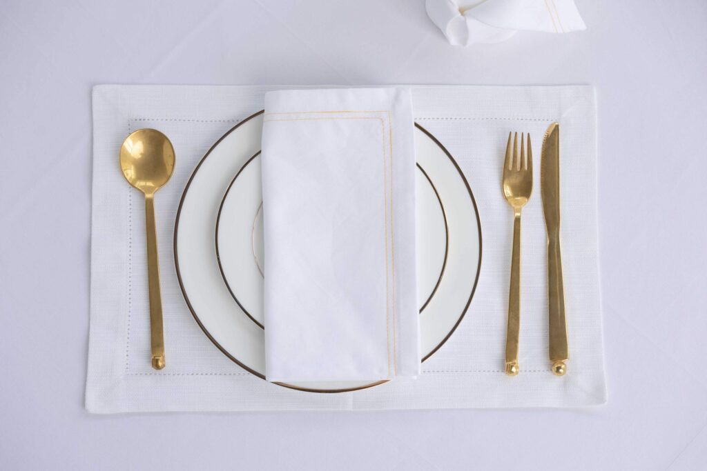 double line on napkins color line any color available