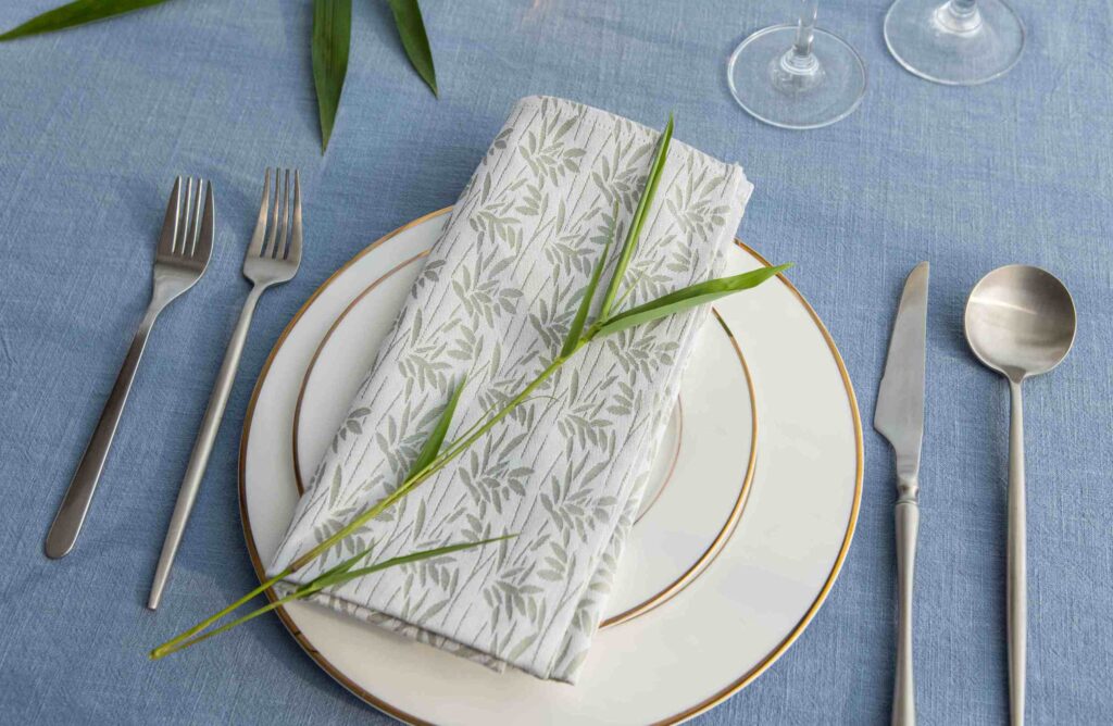 Bamboo yarn-dyed bamboo design customized design any color any size available 50*50cm napkins table cloth table runner table linen